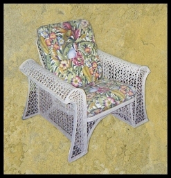 Fiberglass Outdoor Wicker Furniture Floridian Club Chair
