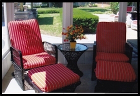 Fiberglass Outdoor Wicker Furniture Recliner Square Ottoman